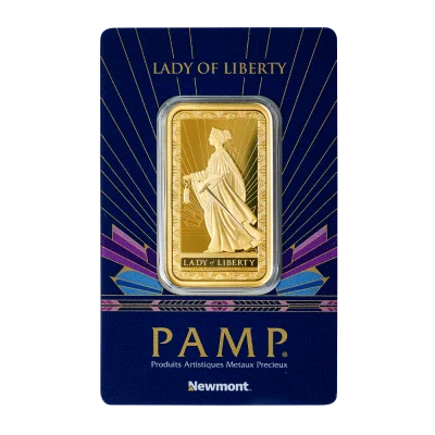 PAMP / Newmont Lady of Liberty Gold Minted Bar - 1oz