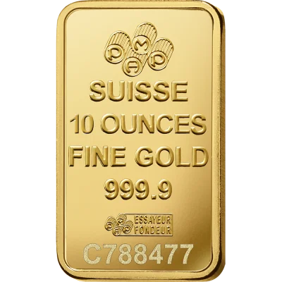 Lady Fortuna™ Gold Minted Bar - 10oz