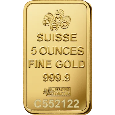 Lady Fortuna™ Gold Minted Bar - 5oz