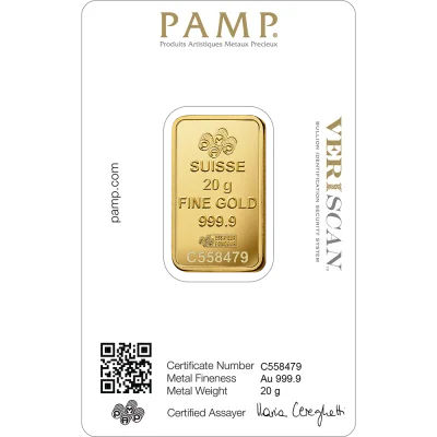 Lady Fortuna™ Gold Minted Bar - 20g