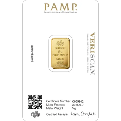 Lady Fortuna™ Gold Minted Bar - 5g