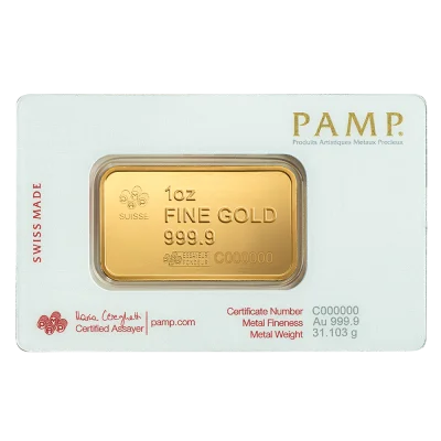 America the Free; Bald Eagle Gold Minted Bar - 1oz