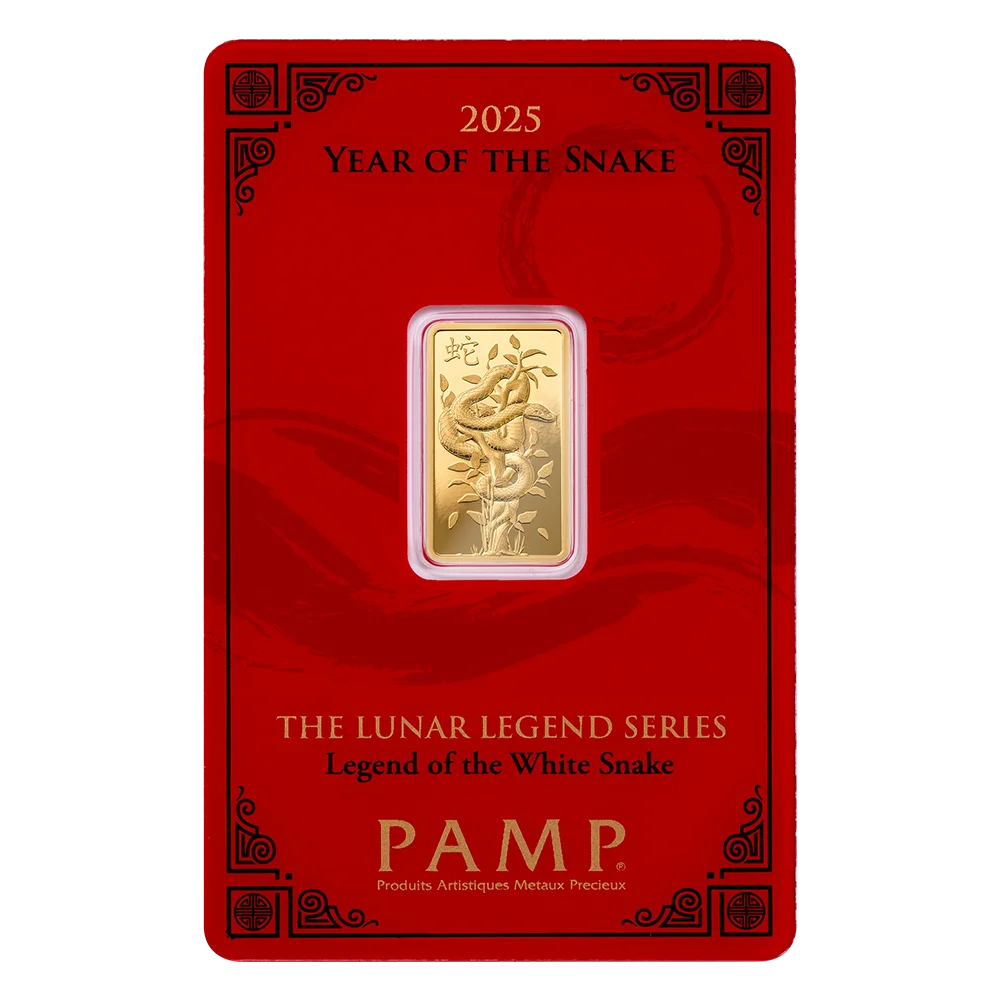 2025 Lunar Year of the Snake - Legend of the White Snake 5g Gold Bar