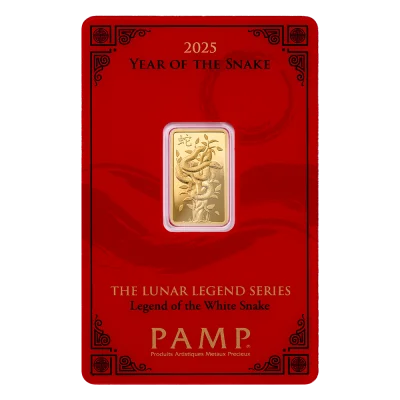 2025 Lunar Year of the Snake - Legend of the White Snake 5g Gold Bar