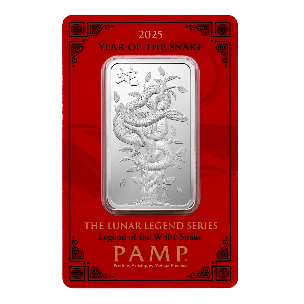 2025 Lunar Year of the Snake - Legend of the White Snake 1oz Silver Bar