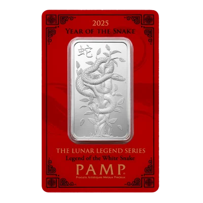 2025 Lunar Year of the Snake - Legend of the White Snake 1oz Silver Bar