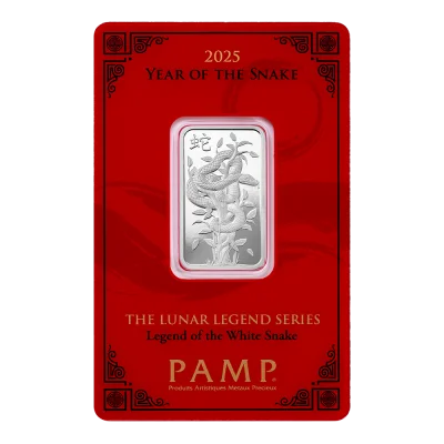 2025 Lunar Year of the Snake - Legend of the White Snake 10g Silver Bar