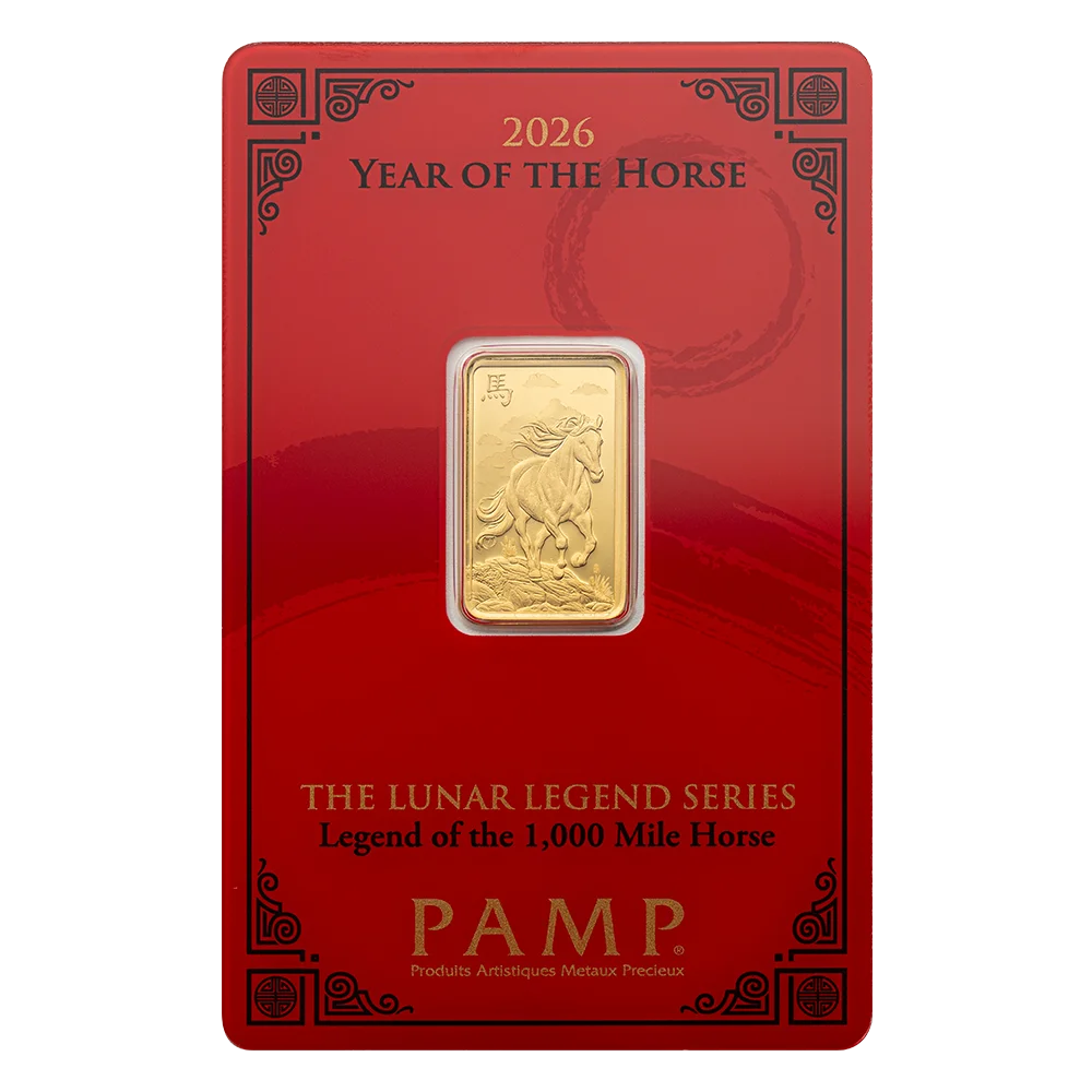 Lunar Legends 2026 Year of the Horse 5g Gold Bar