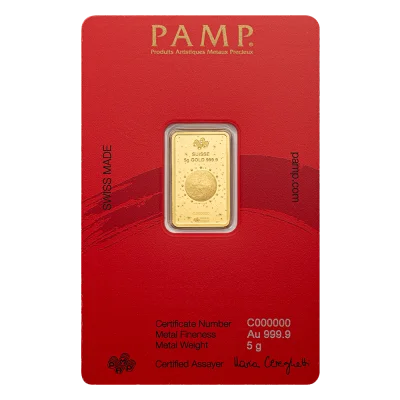 Lunar Legends 2026 Year of the Horse 5g Gold Bar