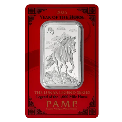 Lunar Legends 2026 Year of the Horse 1oz Silver Bar