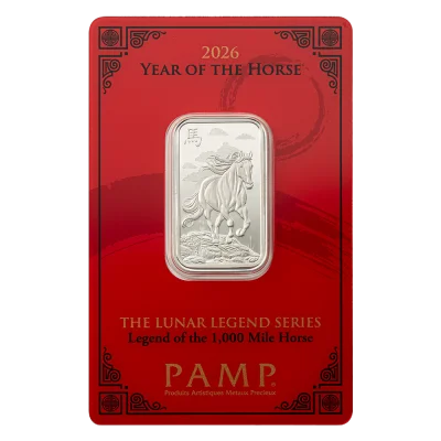 Lunar Legends 2026 Year of the Horse 10g Silver Bar