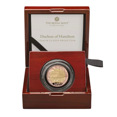 Duchess of Hamilton 2026 UK £2 Gold Proof Coin
